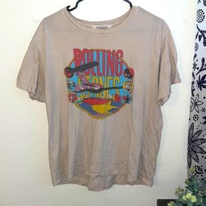 free people rolling stones graphic tee